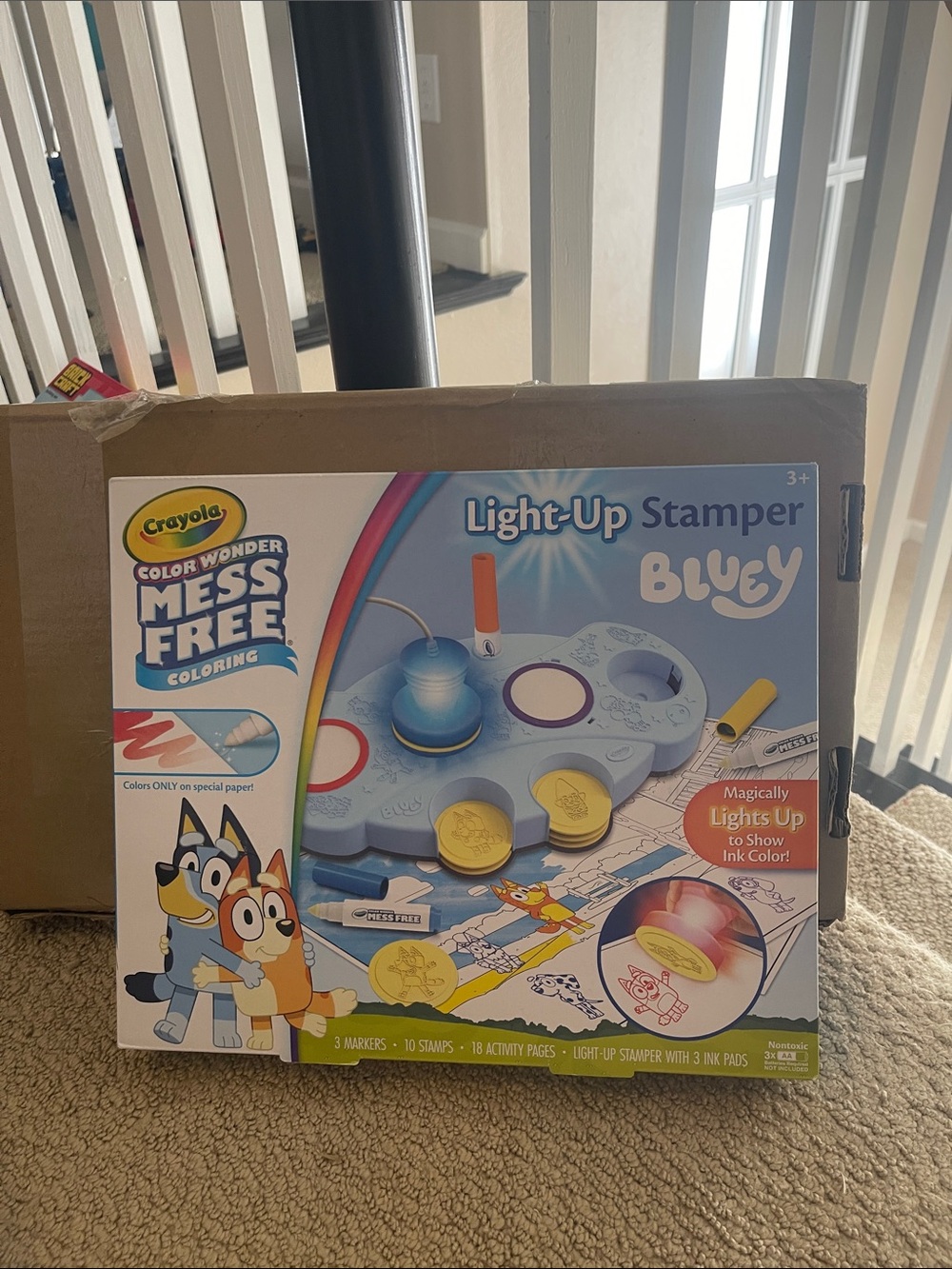 Crayola Bluey Light-Up Stamper - Blue and Yellow